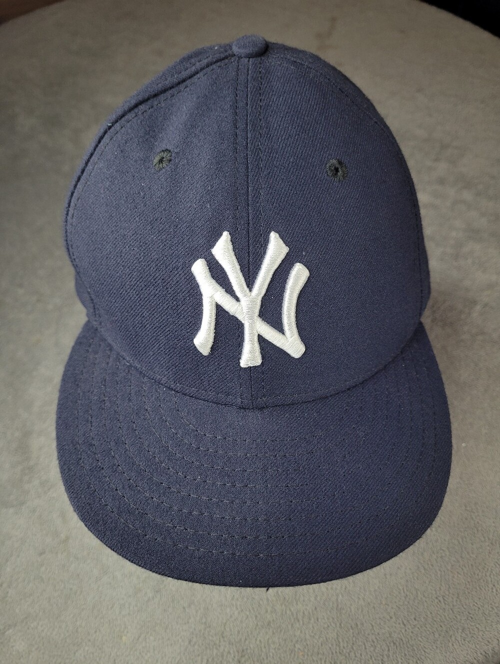 New York Yankees New Era 59 Fifty Cap Fitted Sz 7 1/2 Authentic On Field